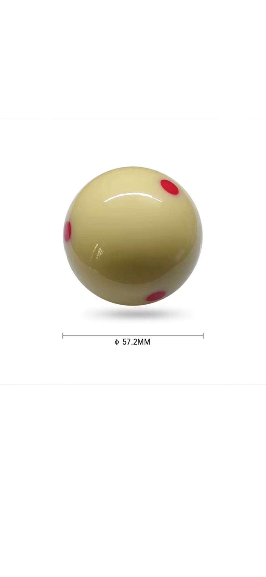 Bolas de pool con puntos de referencia 57mm